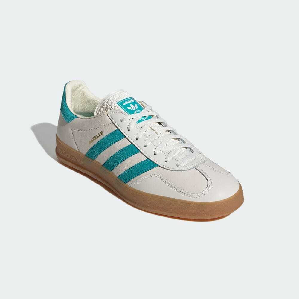 JI2583 adidas Originals Gazelle Indoor Chalk White Footwear White Gum (Men's)