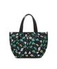 Daks Womens Accessories Green Flower Pattern Fabric Tote And Crossbody Bag_Dcba6E512E3