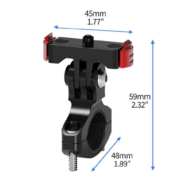 Damping Adjustable Magnetic Bike Mount For Latest Action Cameras Aluminum Quick Detach Clamp System