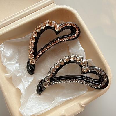 Minimalist Elegance Heart Twisted Hairpin for Women, Luxurious Hair Clip