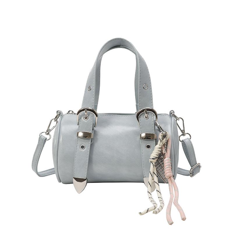 Fashion Hand Carry Cylinder Bag Women's New Casual Messenger Bag Versatile Shoulder Bag