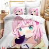 Kawaii Das Dämonenmädchen von nebenan Bettwäscheset Einzelbett Twin Full Queen King Size Bettset Erwachsener Kind Schlafzimmer Bettbezugsets Anime