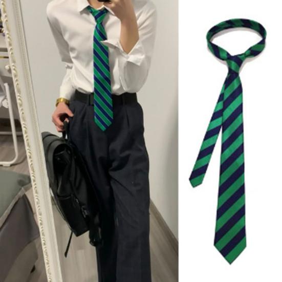 Unisex Tie Striped Print Necktie