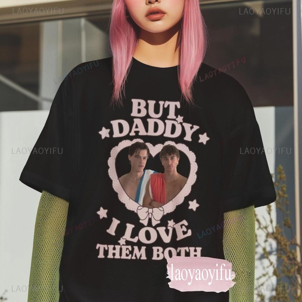 But Daddy I Love Them Both Vintage T-Shirt Team Conrad and Jeremiah Fisher Cotton Tee Summer I Turned Pretty Merch T Shirts