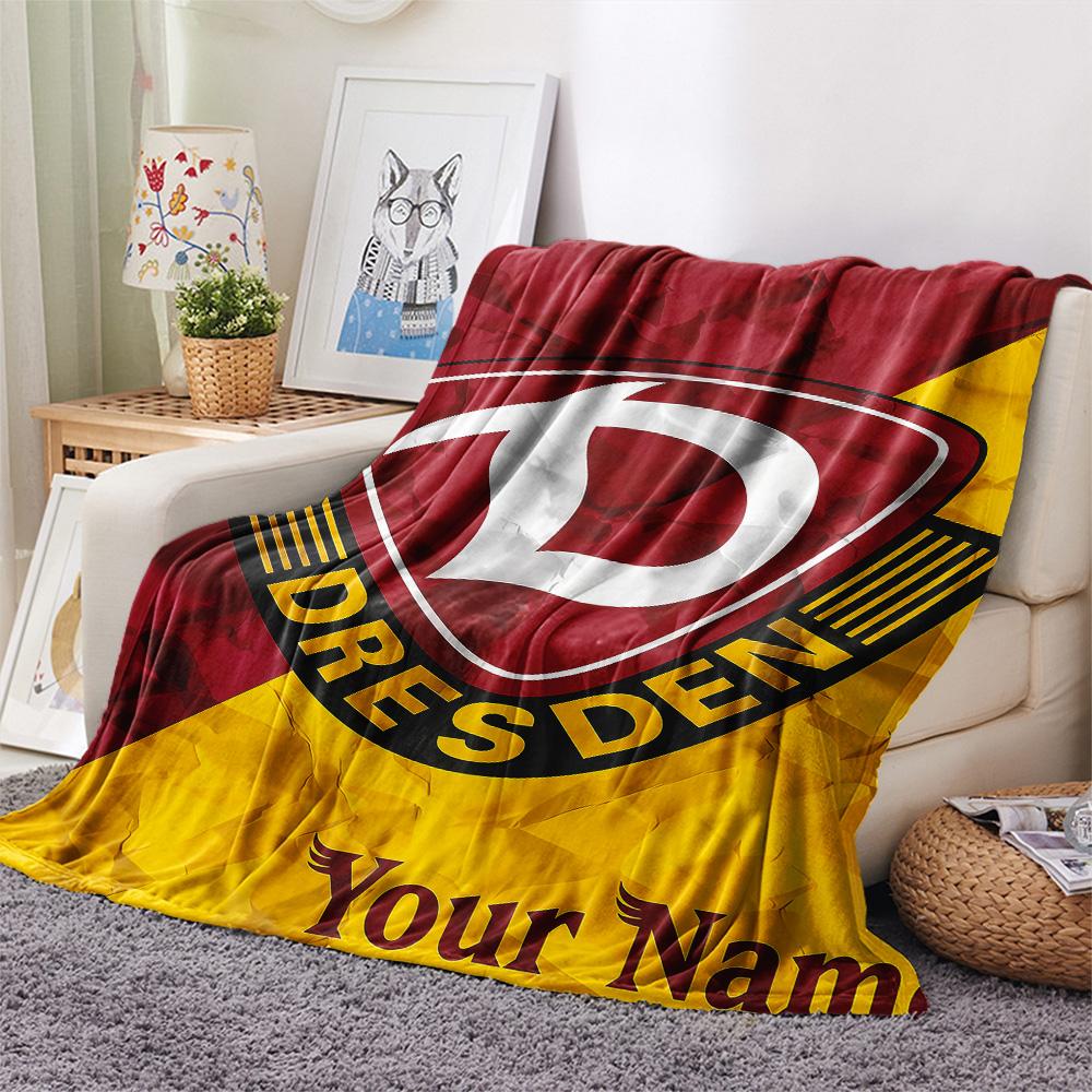 1PC Custom Name SG Dynamo Dresden Patterned Flannel Blanket Suitable For All Seasons for Home Decor Warmth and Comfort Gifts Holiday Present -HE200
