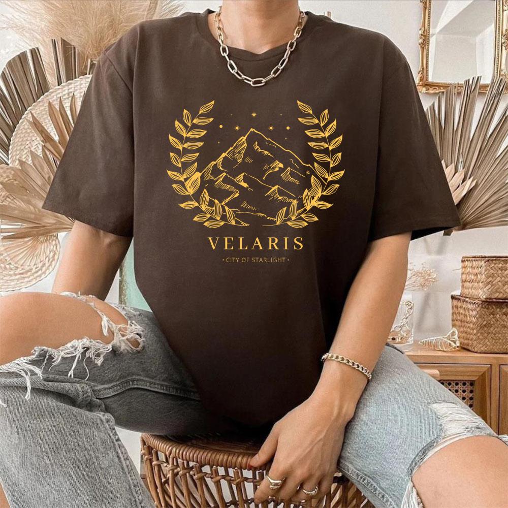2025 Velaris Tshirt Night Court fourth wing Sarah J Maas Acotar Shirt Throne of Glass SJM Book Lover Shirts Bookish Fans GIFT