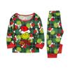 Print Cute Family Set Pajamas, Home Clothes, Family Set Long Sleeve Top Pants Set