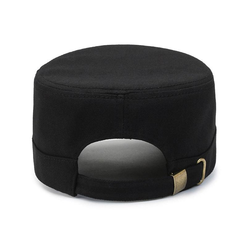 Men's Spring and Autumn New Simple Versatile Light Board Hat Outdoor Military Hat Men's Casual Fashion Flat Top Cap Men