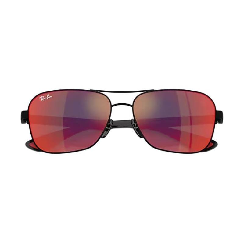RAYBAN Metal Square Sunglasses Unisex Couple Style F1186P 58-15 RB8336M