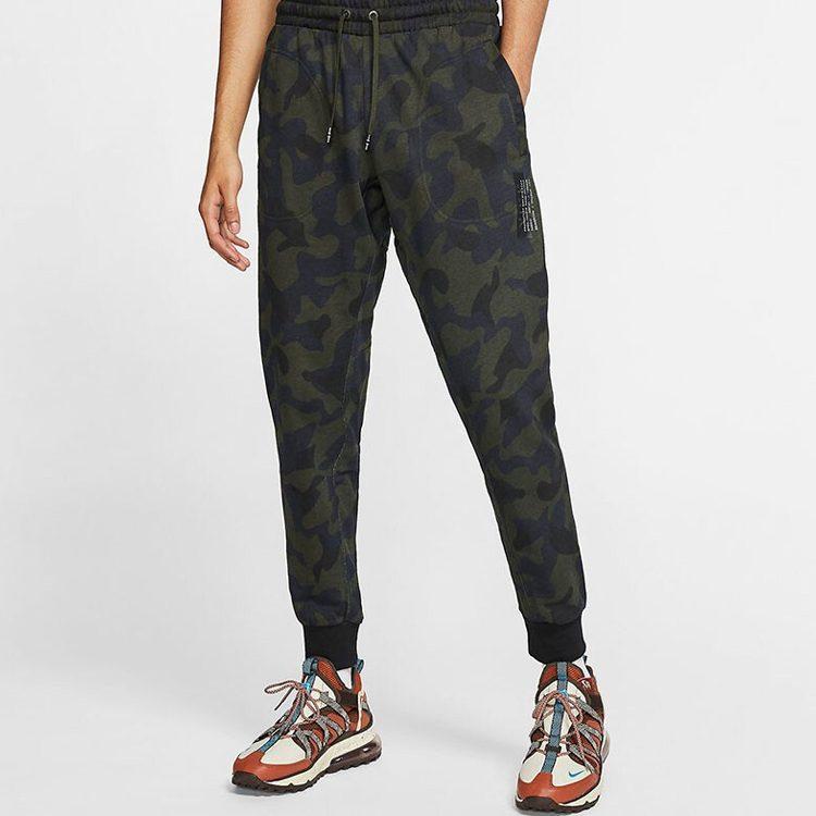 Nike Sports Pants Men's Black Green CJ0951-475