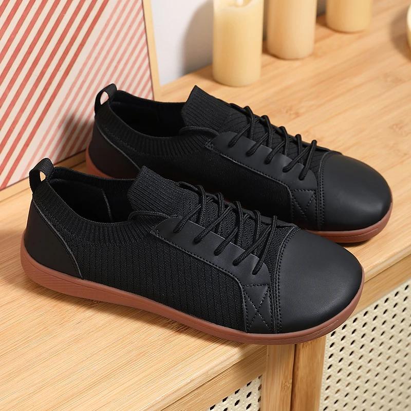 Модные унисекс широкие туфли с дышащей сеткой — фото 9