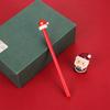 4Pcs Christmas Cartoon Gel Pen Funny Writing Pen Office Supplies for Student Game Reward Christmas Party Supplies