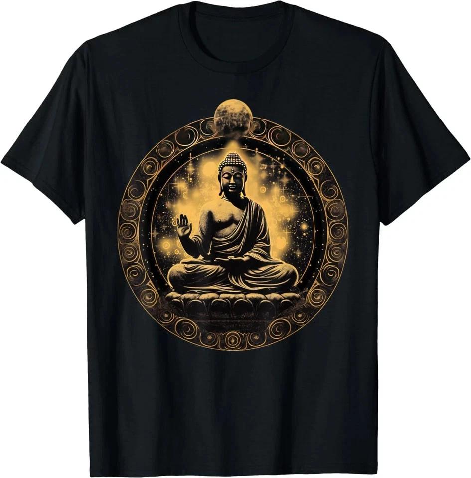 Buddha Meditation Yoga T- Shirt Zen Spiritual Graphic Tee S