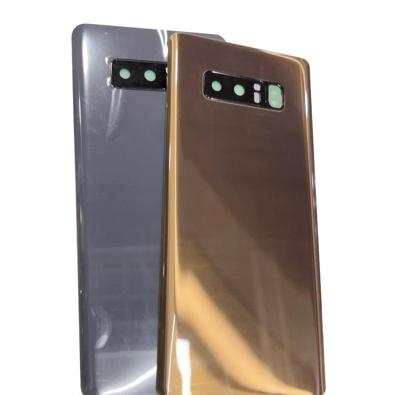 Back Cover For Samsung Galaxy Note8 N950F N950U Rear Battery Housing Cover Replacement With Camera Lens Frame Adhesive Tape
