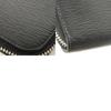 Used 9896 Long Zip Wallet 66A590 7940 Green Two-Tone Zip Around Gancini Black Men's from Japan AUTHENTIC