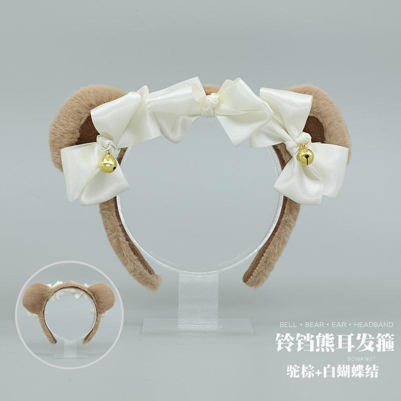 Ein handgemachtes japanisches niedliches Plüschbärenohr Olita Kopfschmuck Cosplay-Accessoires Tierohr Stirnband