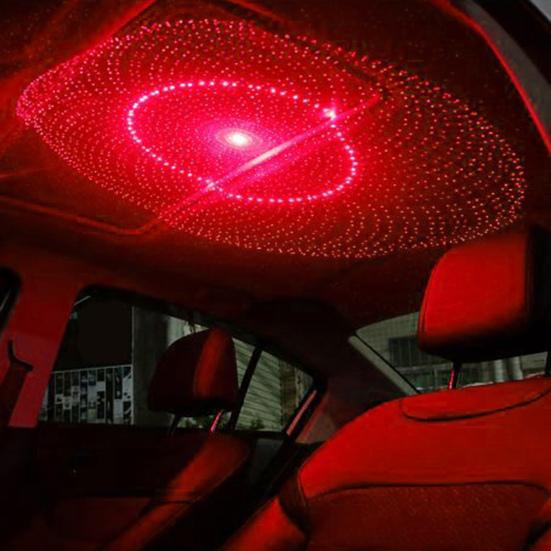 Ambient Star Light Starry USB Metal Modified Roof Interior Decor Lamp Projector for Car