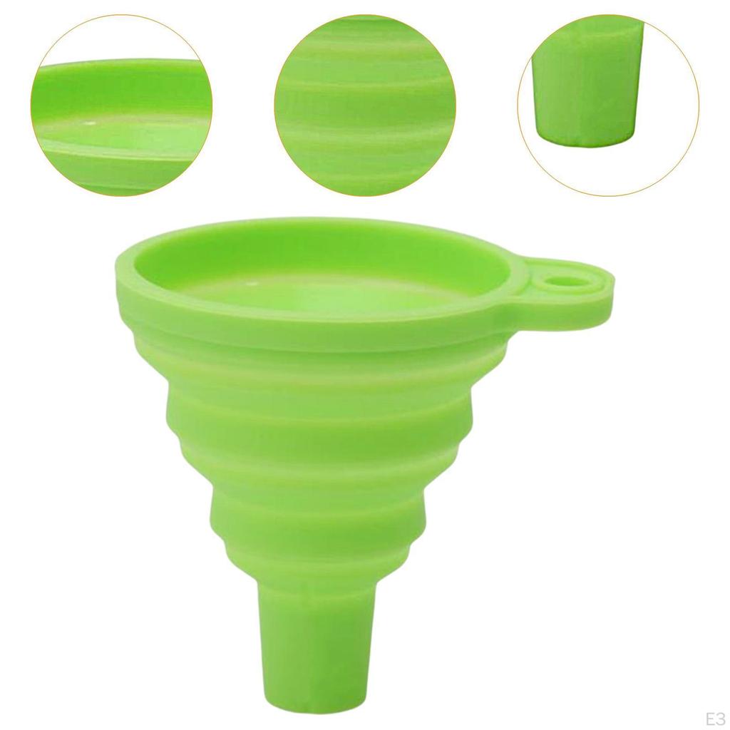 Collapsible Silicone Kitchen Funnel Kit