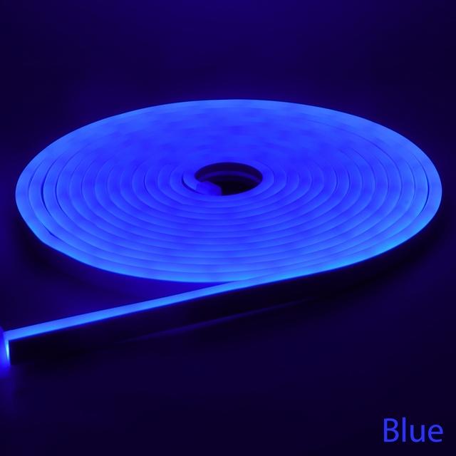 12V DIY 6mm Narrow Neon LED Light Strip 2835SMD 120LEDs/M IP67 Waterproof Soft Light Bar Shape DC12V Indoor & Outdoor Decoration