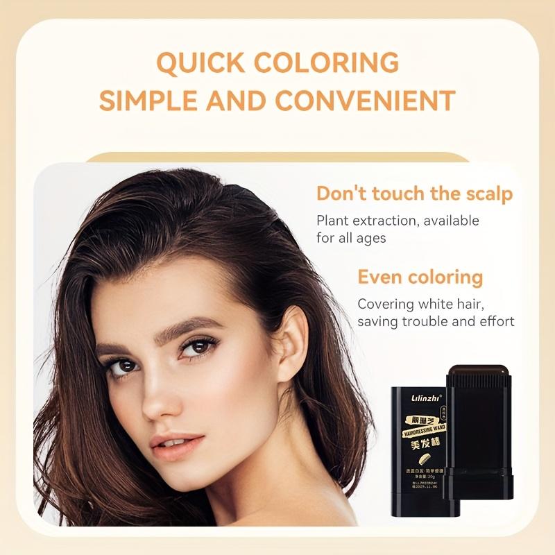 Hair Dye & Oxidizers: Magical Instant Hair Color Pen for Fast Gray Coverage, Natural Coloring with Long-lasting Hair Care Stick