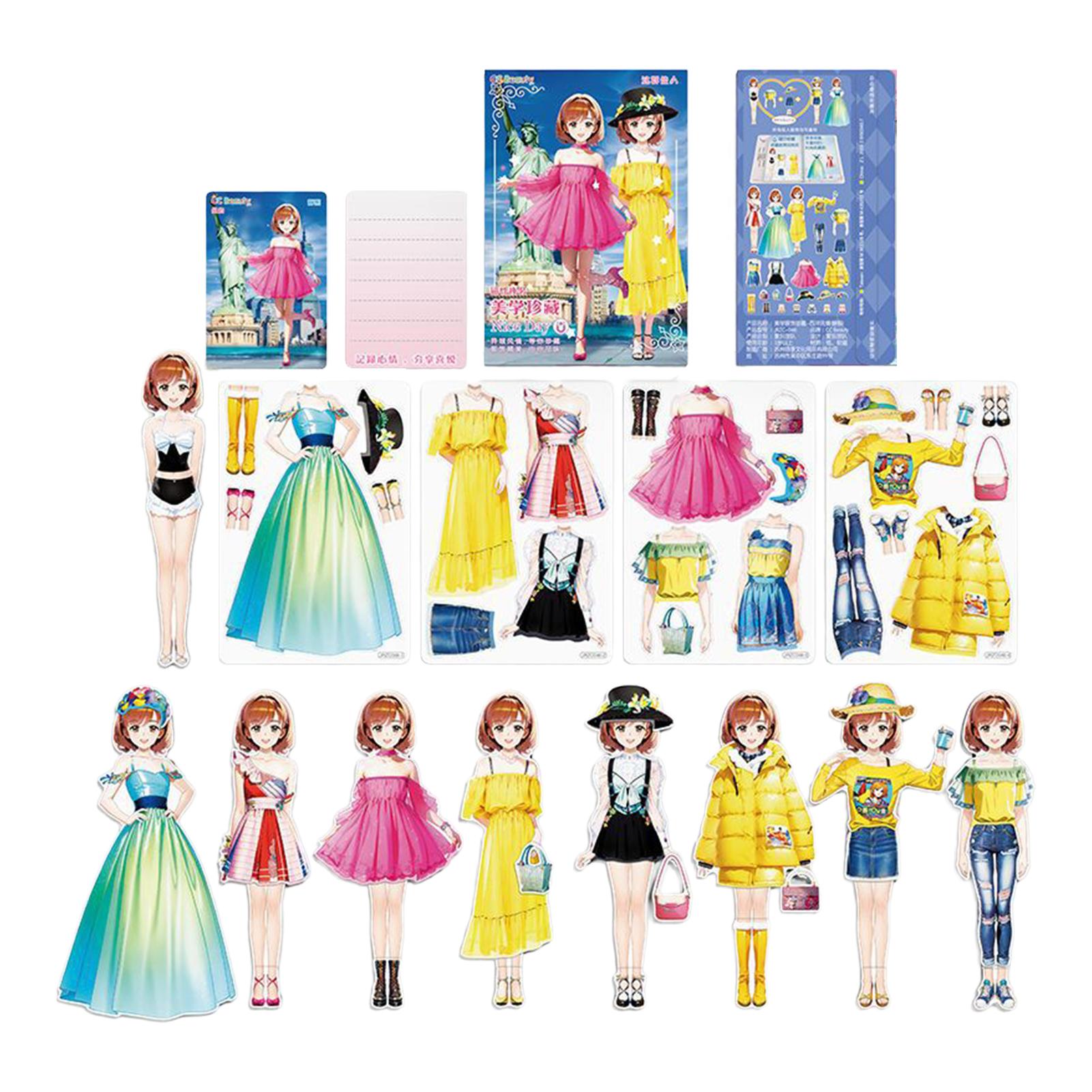 Magnetic Dress Up Puzzle Princess Theme Quiet For Girls Educational Toy