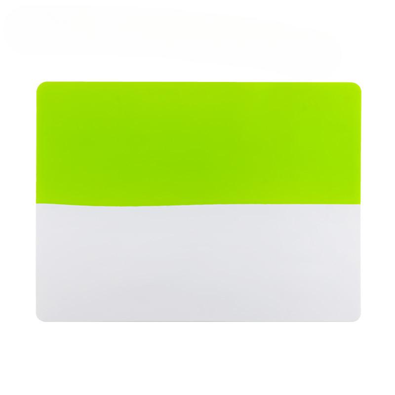

Силиконовый коврик для столовых приборов, квадратный, двухцветный, в полоску, совпадающий по цвету, нескользящий коврик для стола, коврик для ресторана, изоляционный коврик 40x30x0.06cm зелёный/белый