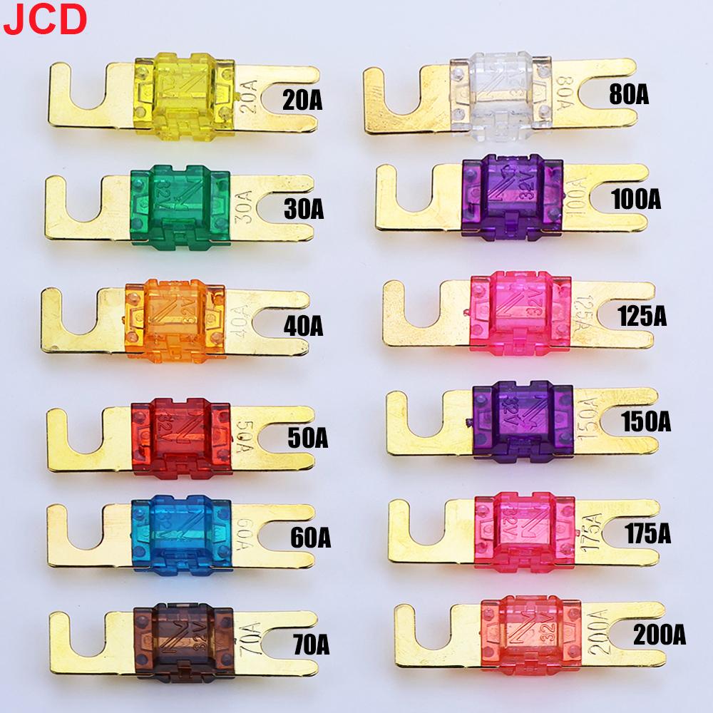 5/10pc U-Shaped Stud Car Fuses Mini Car Stereo Audio AFS Fuse 20A 30A 40A 50A 60A 70A 80A 100A 125A 150A 170A 200A 32V Auto Fuse Fuse Holders1