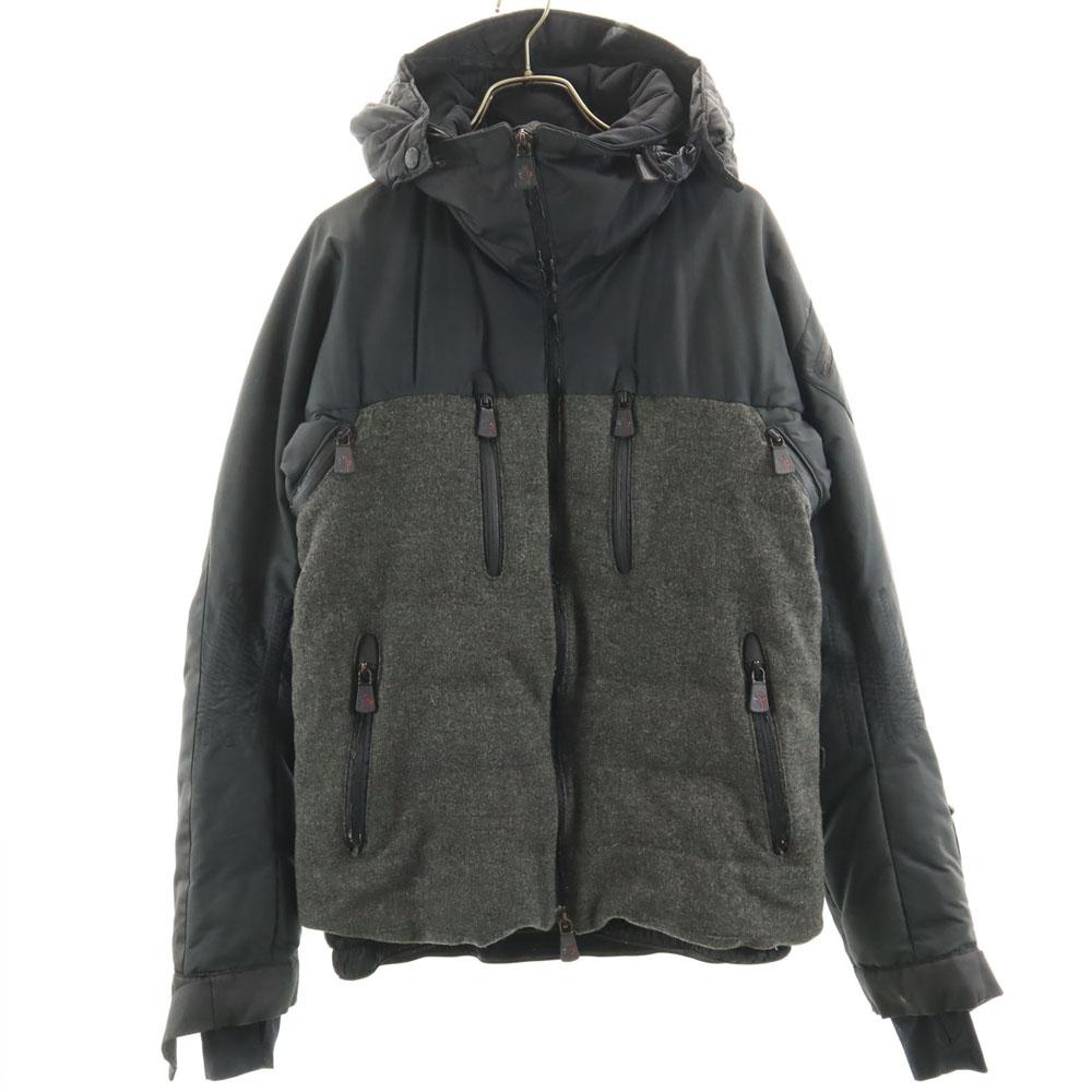 

MONCLER wool Down jacket Gray x black Men s Used