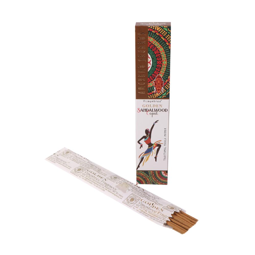 Golden Incense Sticks 15 g - Copal and Sandalwood