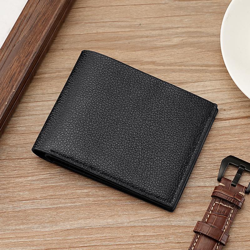 Hot-selling New Wallet Men's Wallet Casual Two-fold Short Horizontal Model, Men's Wallet
