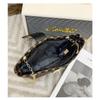 Ladies Bag Fashionable and Versatile Minimalist Bucket Bag Embroidered Printed Lock Buckle Crossbody Bag