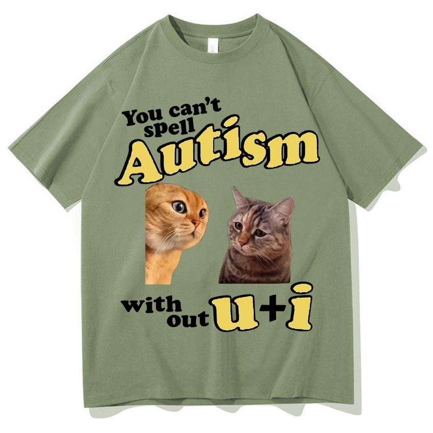 

I Am Autistism Gamer Cat TShirt Funny Humor Graphics Gothic Cozy T Shrit Casual Cotton Short Sleeves Streetwear Teenagers Summer 4XL