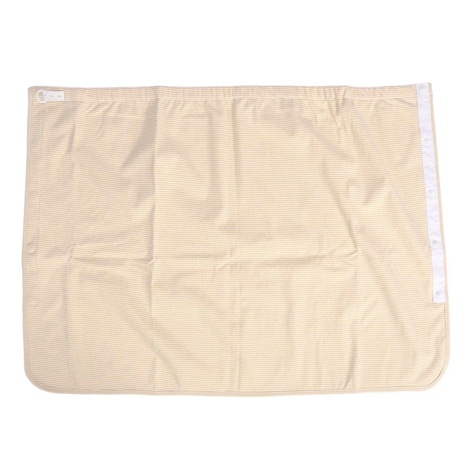 

Diaper Skirt Washable Cotton Cloth Wearable Incontinence Bed Pad for Adults Elderly Khaki Snap M