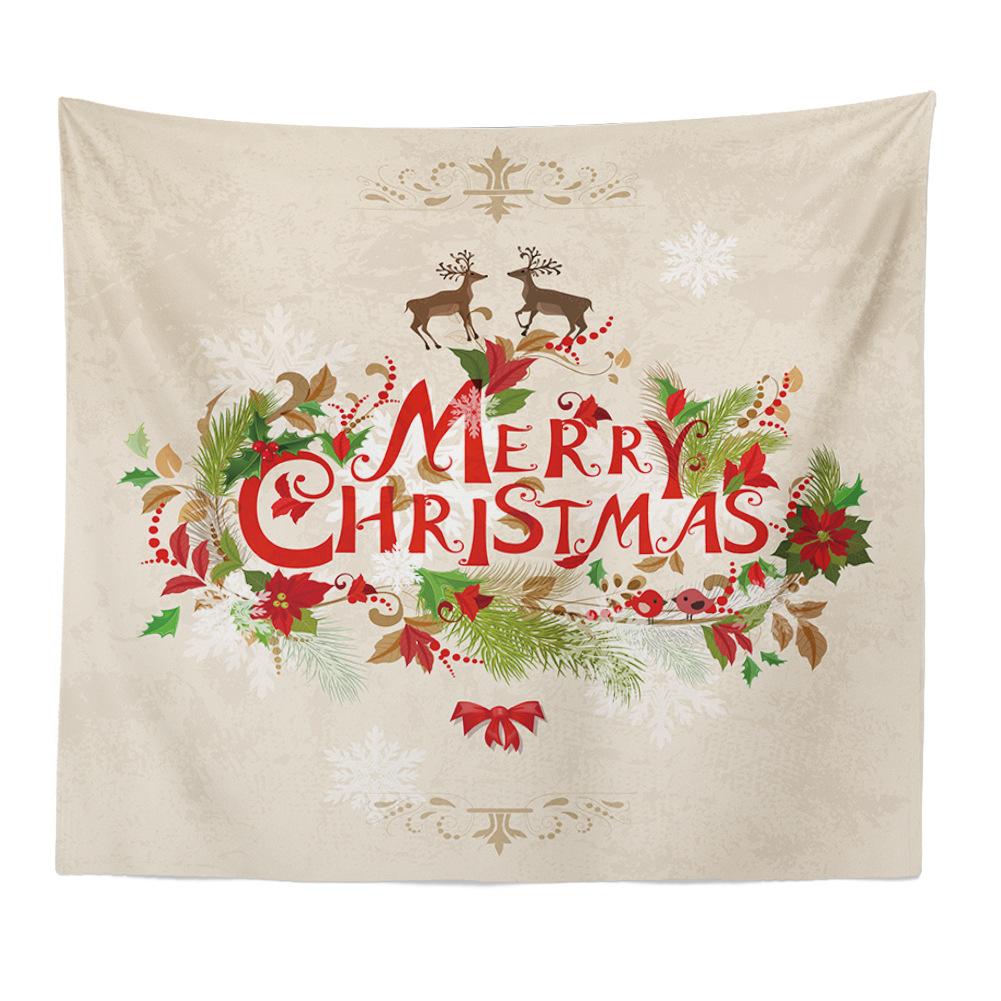European and American Tapestry Christmas Series TV Background Wall Scenery Tapestry Hanging Cloth