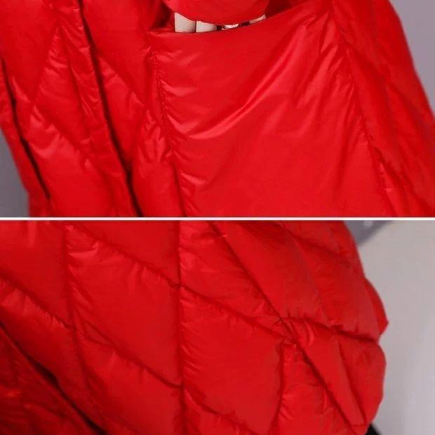 Loose Fit Plus Size Cotton Coat for Mothers Long Winter Jacket