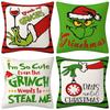 Fun Christmas Pillow Cases Lumbar Cushion Covers Sofa Home Decor Pillow Cases