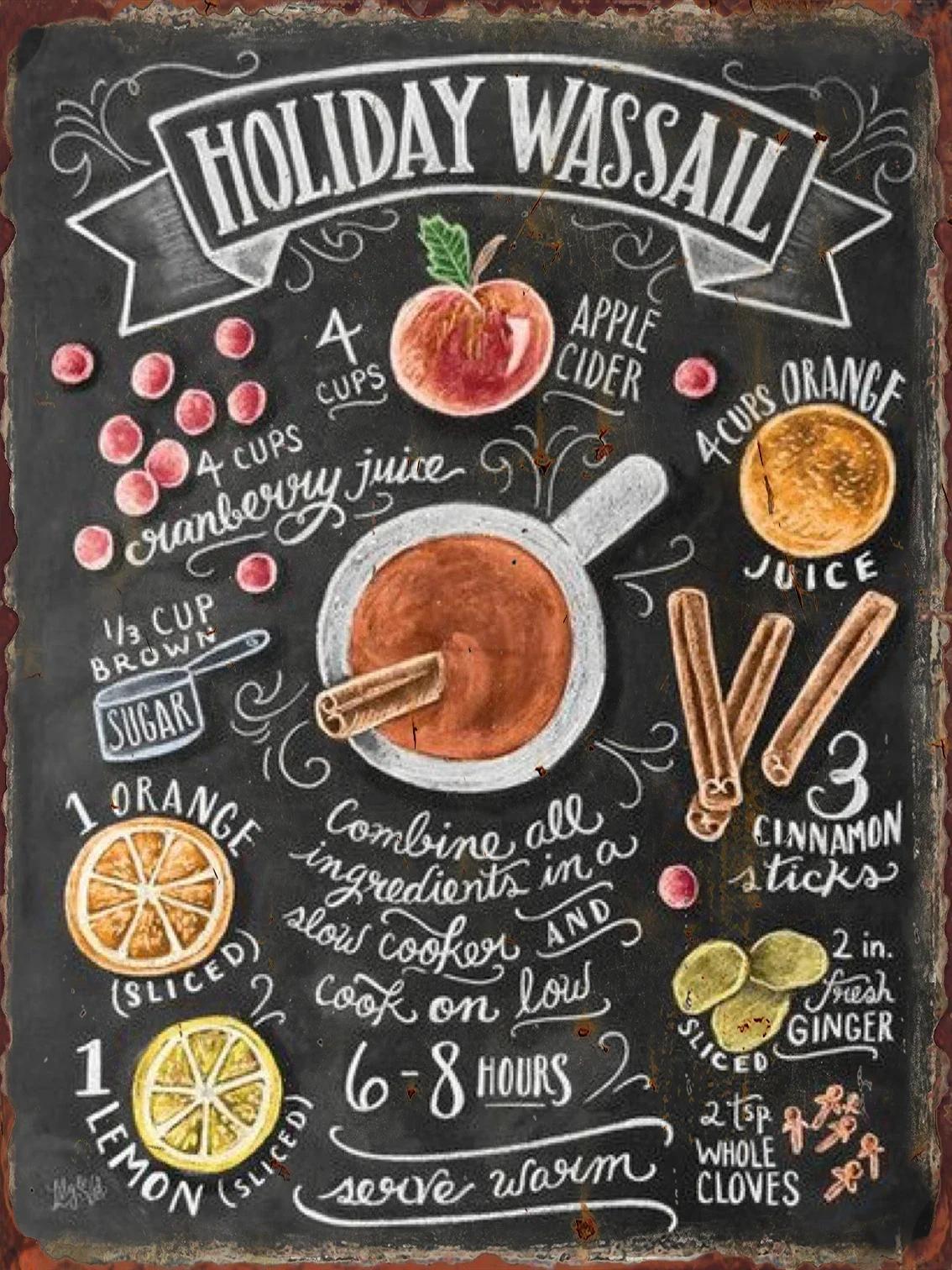 

Christmas Coffee Art Metal Signs for Cafe Shop Club Pub Decor Tin Sign Bourbon Decorative Plaques Painting Wine Wall Decorati 20x30cm（7.8x11.8inch）