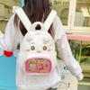 Cute Furry Backpack Lightweight Casual Bag Girls Backpack Travel Small Schoolbag Girls Gift