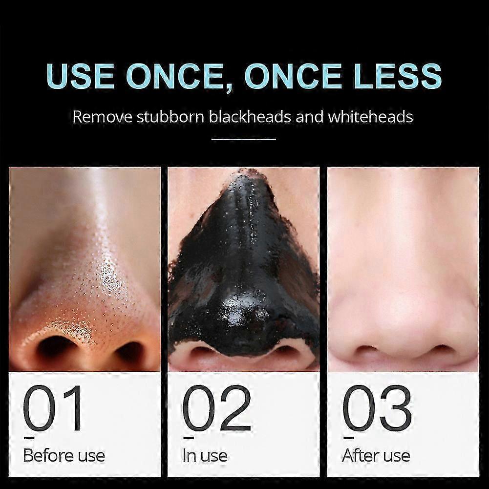Blackhead Mask Remover Bamboo Charcoal, Peel Off Face Mask, Peeling Nose Patch To Clean Pores, Pore Whiteheads Cleanser Nose Purifying