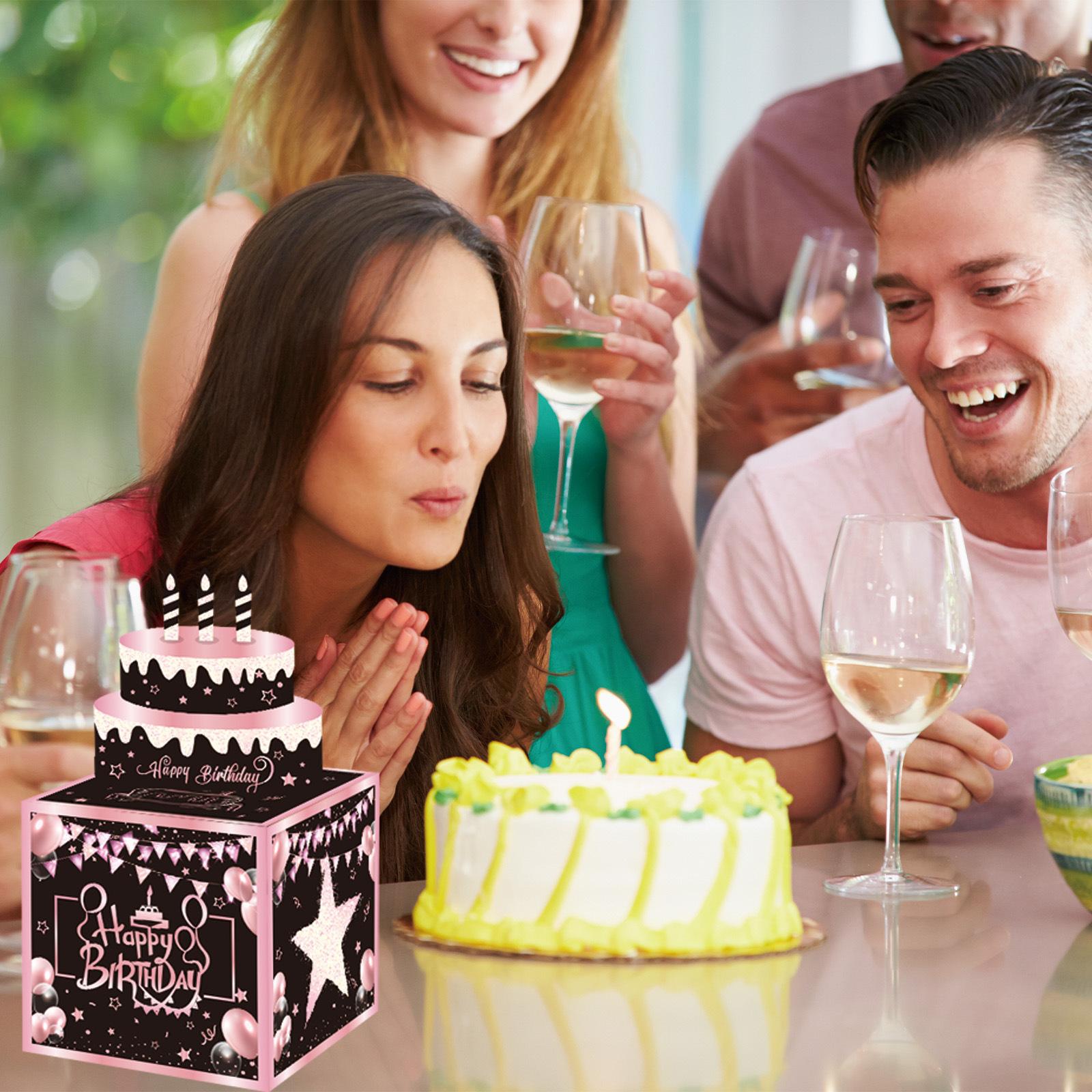 

Black Hanging Flag Star Birthday Cross-border Birthday Money Box Birthday Party Decoration Birthday Party Atmosphere One Size