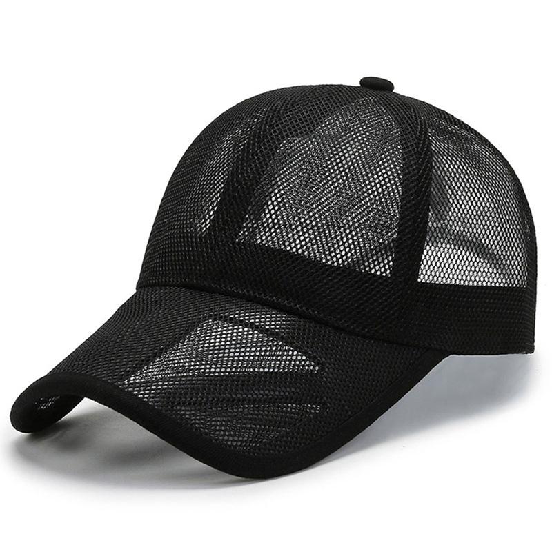 Men and Women Summer Full Mesh Baseball Cap Quick Dry Cooling Sun Protection Hiking Golf Running izable Fit Snapback Hat gorras