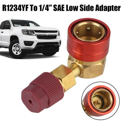For R1234YF To 134a Adapter Refrigerant Quick Couplers Adapter Car Air Conditioning Parts 90 Degree QC1234HL