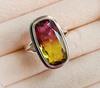 Ametrine Ring, 925 Solid Sterling Silver Ring, Boho Ring, Handmade Jewelry, Multi Color Gemstone, Engagement Ring, Gift for Her