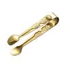 Coffee Sugar Clip Stainless Steel Anti-skid Tong Ice Palm Shape Food Cake Clamp Kitchen Gadgets Bar Buffet Golden Tools Tweezer