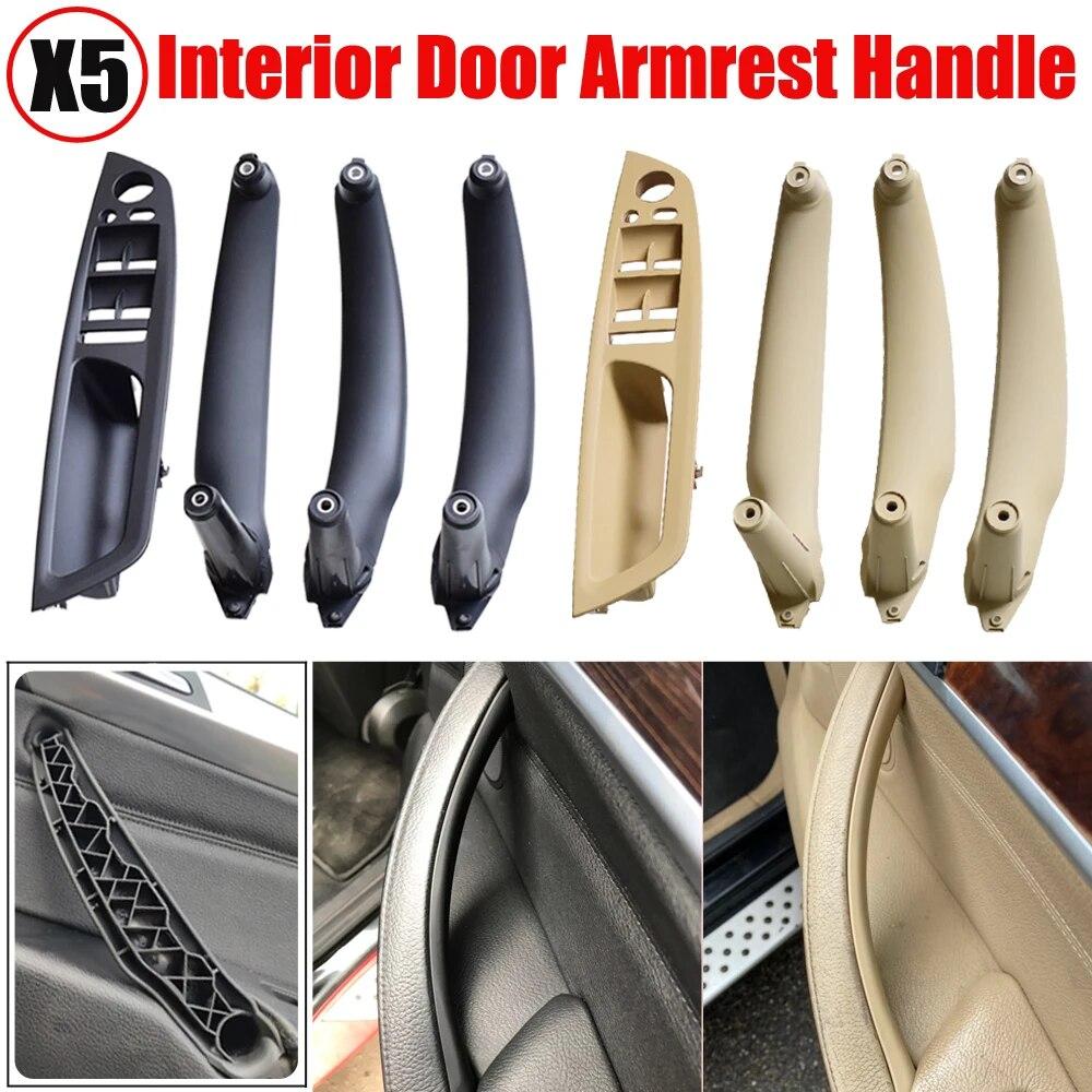 Armrest Car Left Front Driver's Seat LHD Interior Door Handle Inner Panel Pull Trim Cover For BMW E70 E71 X5 X6 2007-2014