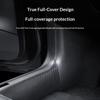 Fit For New Model 3 Model Y Automotive Carbon Fiber Texture Door Sill Scuff Plate Anti Collision Protector