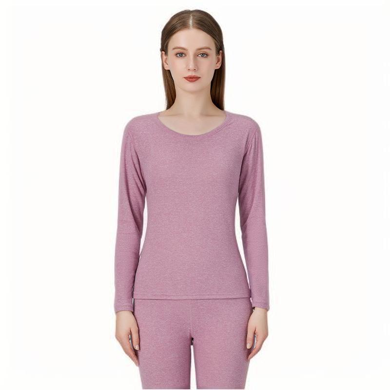 Men's and Women's Wool Silk Thermal Underwear Set – Warm, Thick, Velvet-Lined, Autumn Pants for Couples