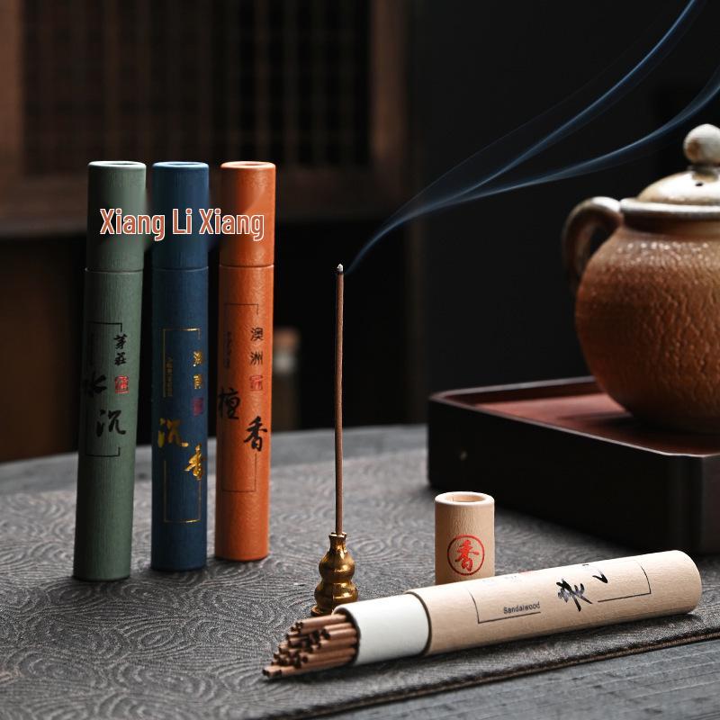 10.5cm Aromatherapy Heart Sutra Incense Sticks Set with Australian Sandalwood & Pine Cone for Home or Office