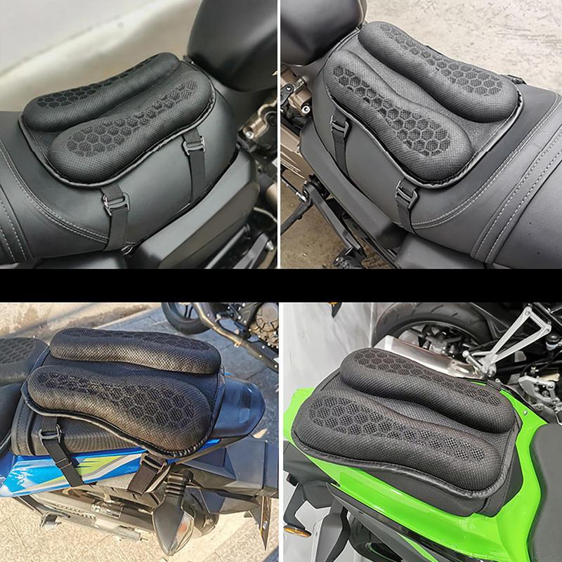 Motorcycle Seat Cushion Cover Universal Gel Pads For Motorcycle Rear Seat With Non-Slip Granules Motorcycle Accessories