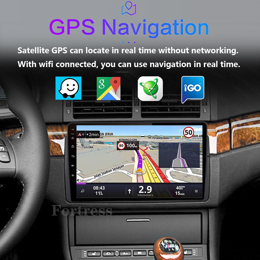 for BMW E46 M3 X5 1998-2006 Android 12 Car Radio Multimedia Video Player 2 Din Navigation Carplay DVD Head Unit Audio Stereo Gps